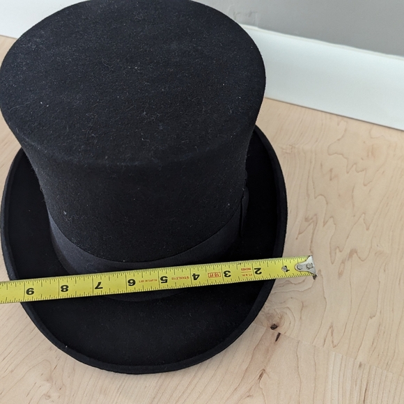 Scala Classico Mad Hatter Wool Felt Top Hat - Picture 2 of 11